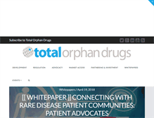 Tablet Screenshot of orphan-drugs.org